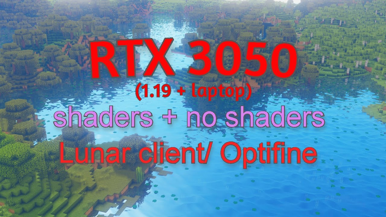 RTX 3050 (Laptop Gpu) Minecraft 1.20  5 Shaders and no shaders FPS test, Lunar client
