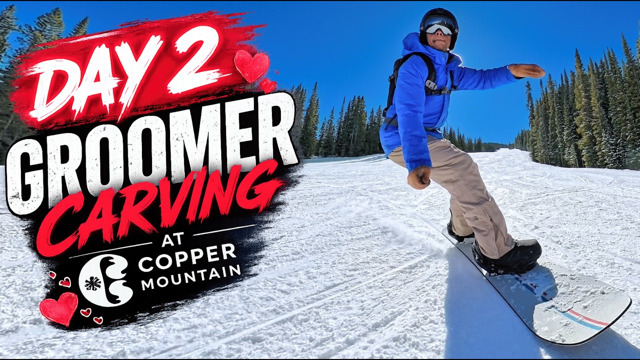 Valentine’s Weekend Day 2 | Groomer Carving at Copper Mountain