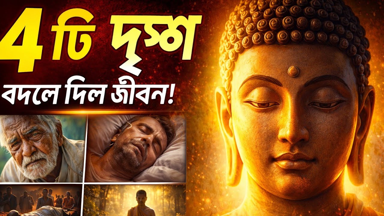 জীবনের দুঃখের শেষ কোথায়? | The Four Sights That Changed Gautama Buddha....🙏🙏🙏