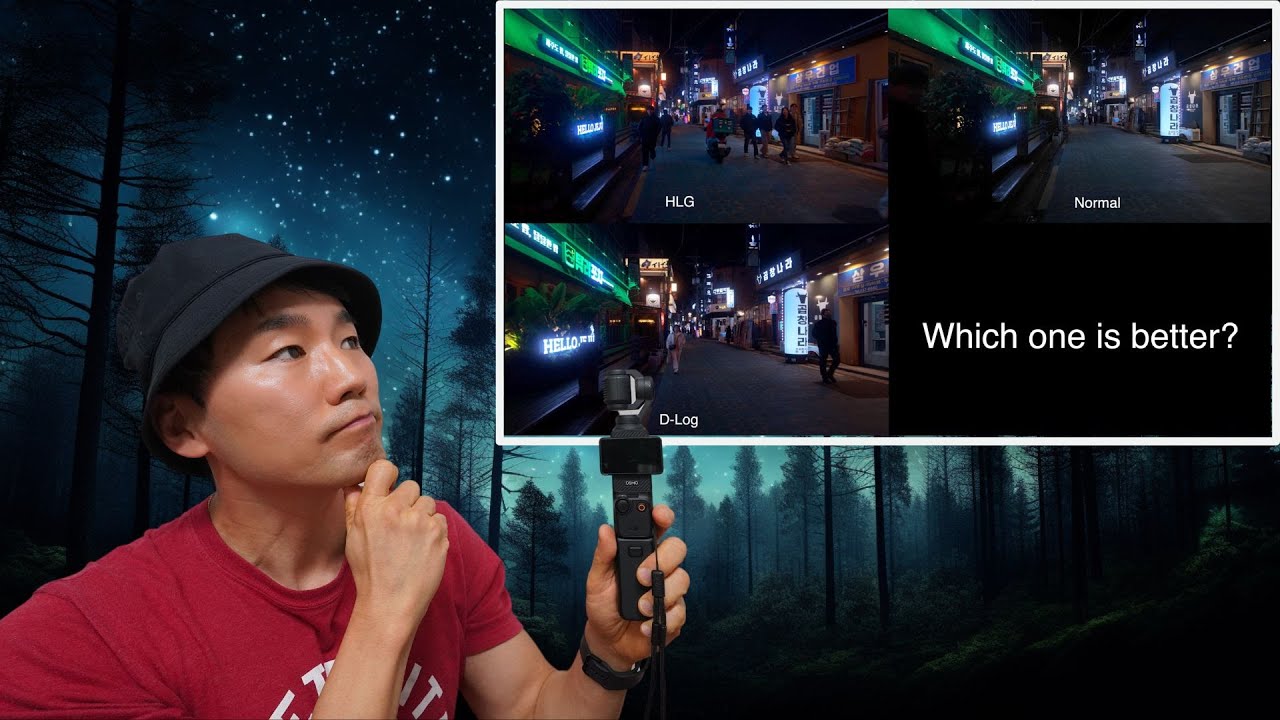 DJI Osmo Pocket 3 - More 4K30 Night Comparisons
