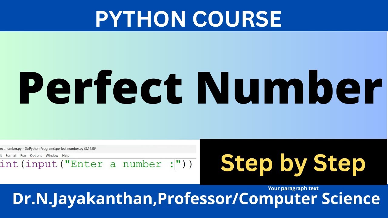 Программа на Python для проверки совершенных чисел | Просто и понятно 🔥