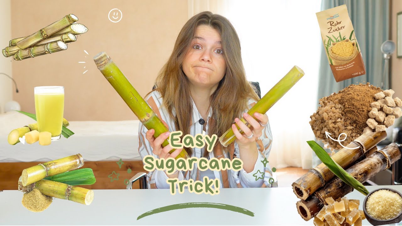 The Easiest Way to Open Sugarcane (No Tools Needed!)