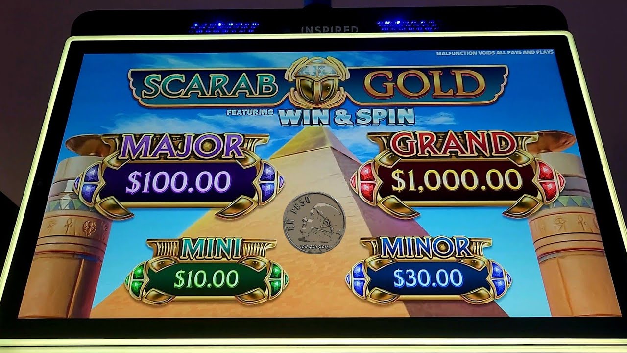 SCARAB GOLD WIN AND SPIN BONUSES....first attempt