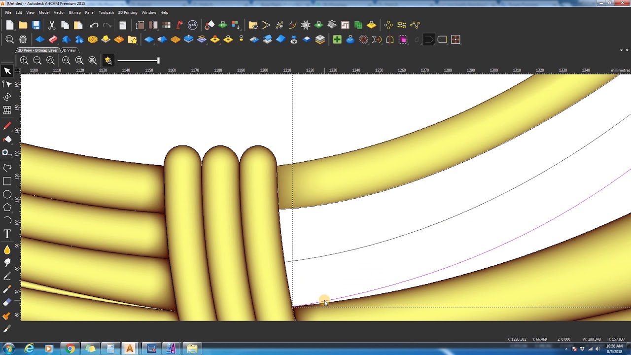2D TO 3D MODEL MAKING IN ARTCAM 2018