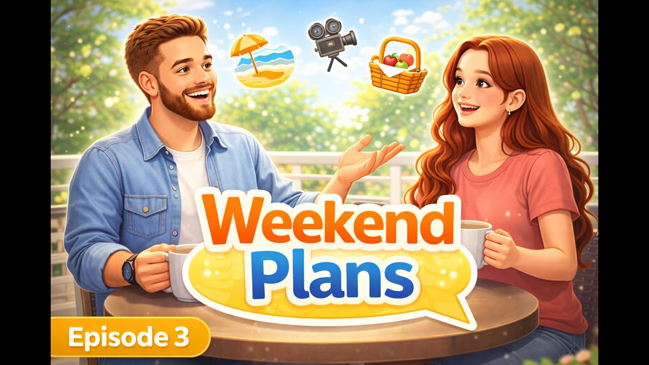 Easy English Conversation: Weekend Plans (ESL Listening Practice) | Episode 3
