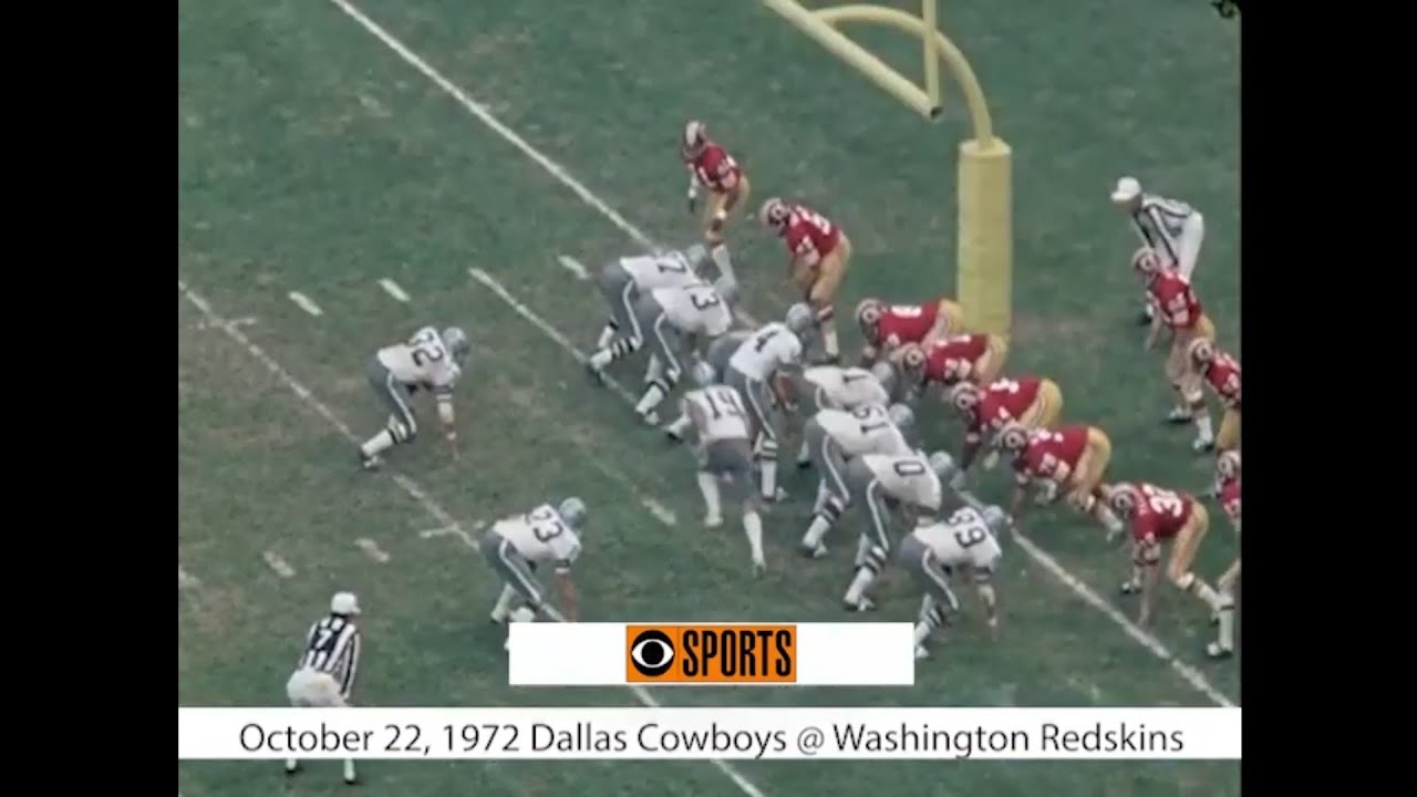 1972-10-22 Dallas Cowboys @ Washington Redskins  CBS