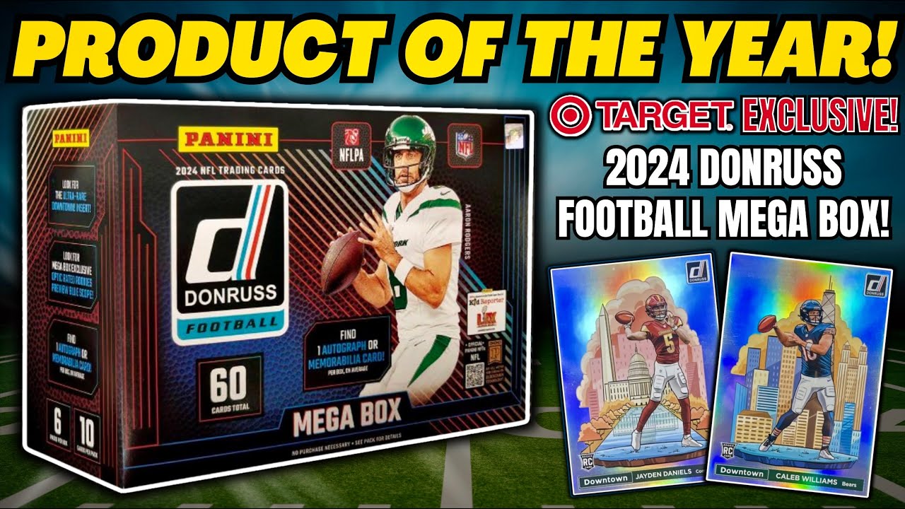 *MUST SEE PULLS!🤯🔥 2024 DONRUSS TARGET EXCLUSIVE FOOTBALL MEGA BOX REVIEW!🏈