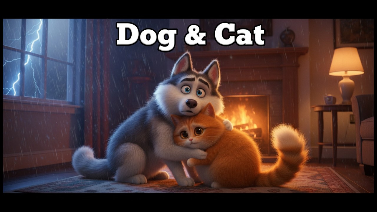 dog cat bond how a stormy night changed blitz and luna