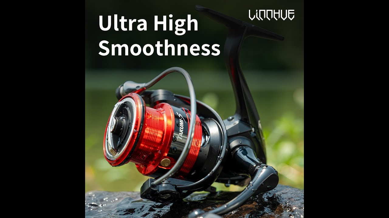 LINNHUE Fishing Reel LR1500 2500 Spinning Reel Deep Spool Metal Double Grip Reel Fishing Accessory