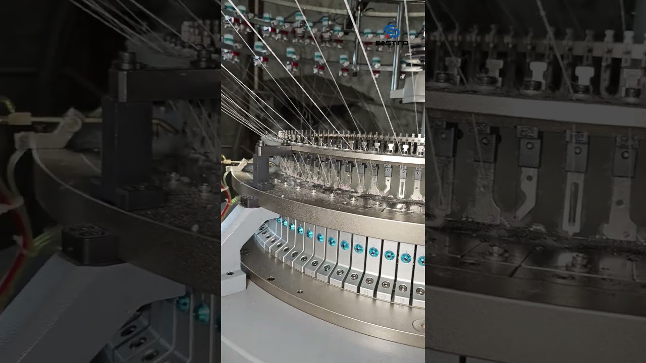 EASTINO  single jersey terry plush circular knitting machine#eastino#terrymachine#circularknittingma