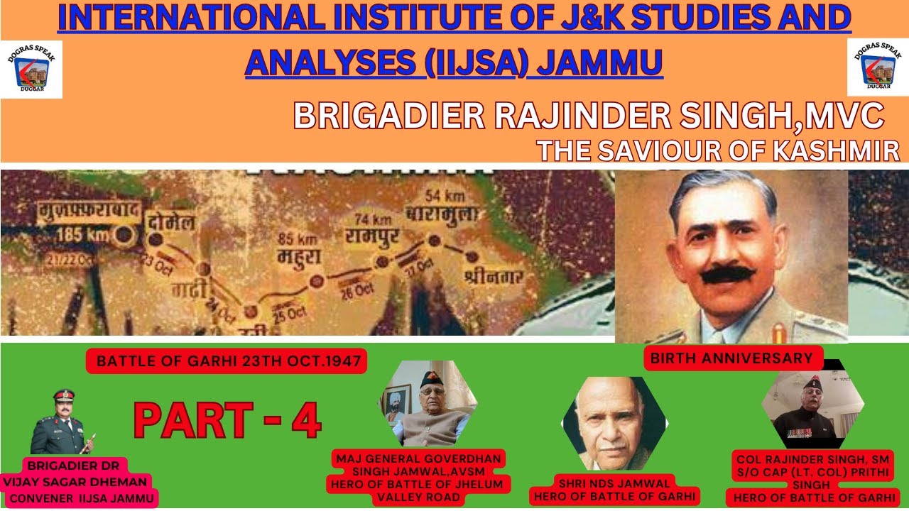 INSPIRING BIRTHDAY CELEBRATIONS: BRIGADIER RAJINDER SINGH's MVC, LEGACY 14TH JUNE 1899 (PART - 4)