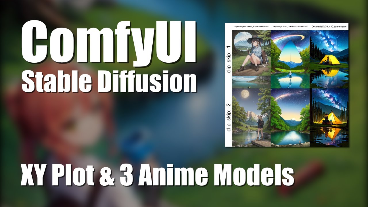 ComfyUI: XY Plot & Anime Models | Stable Diffusion | German | English Subtitles