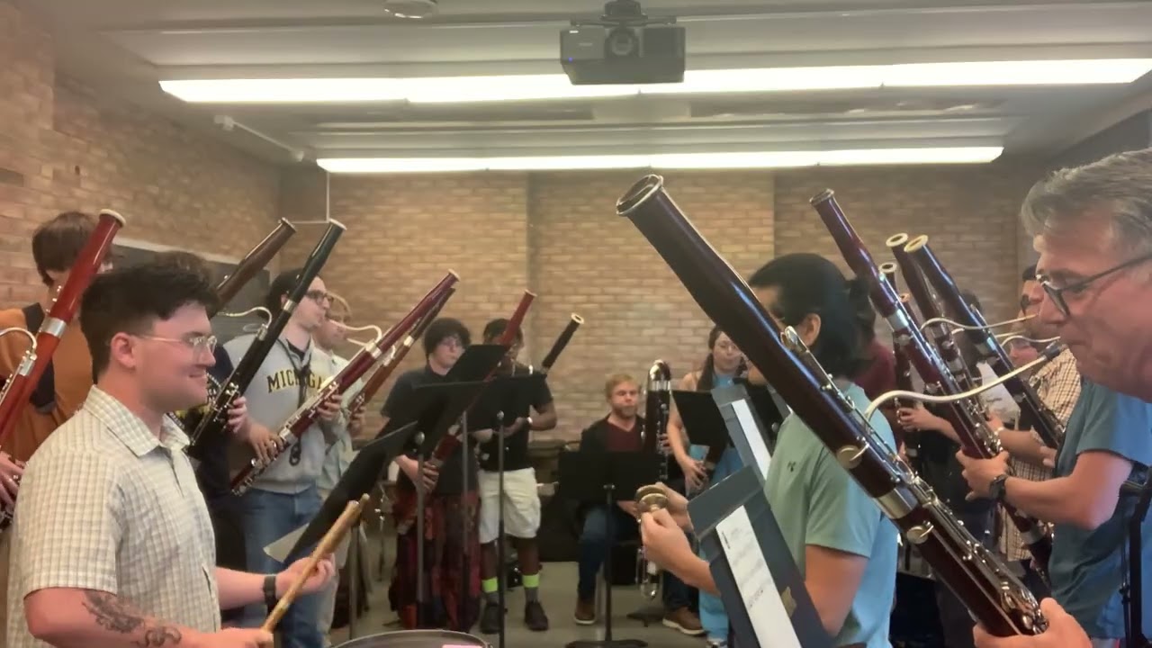 Oklahoma Fight Song Played by the Losing Team's Bassoon Studio