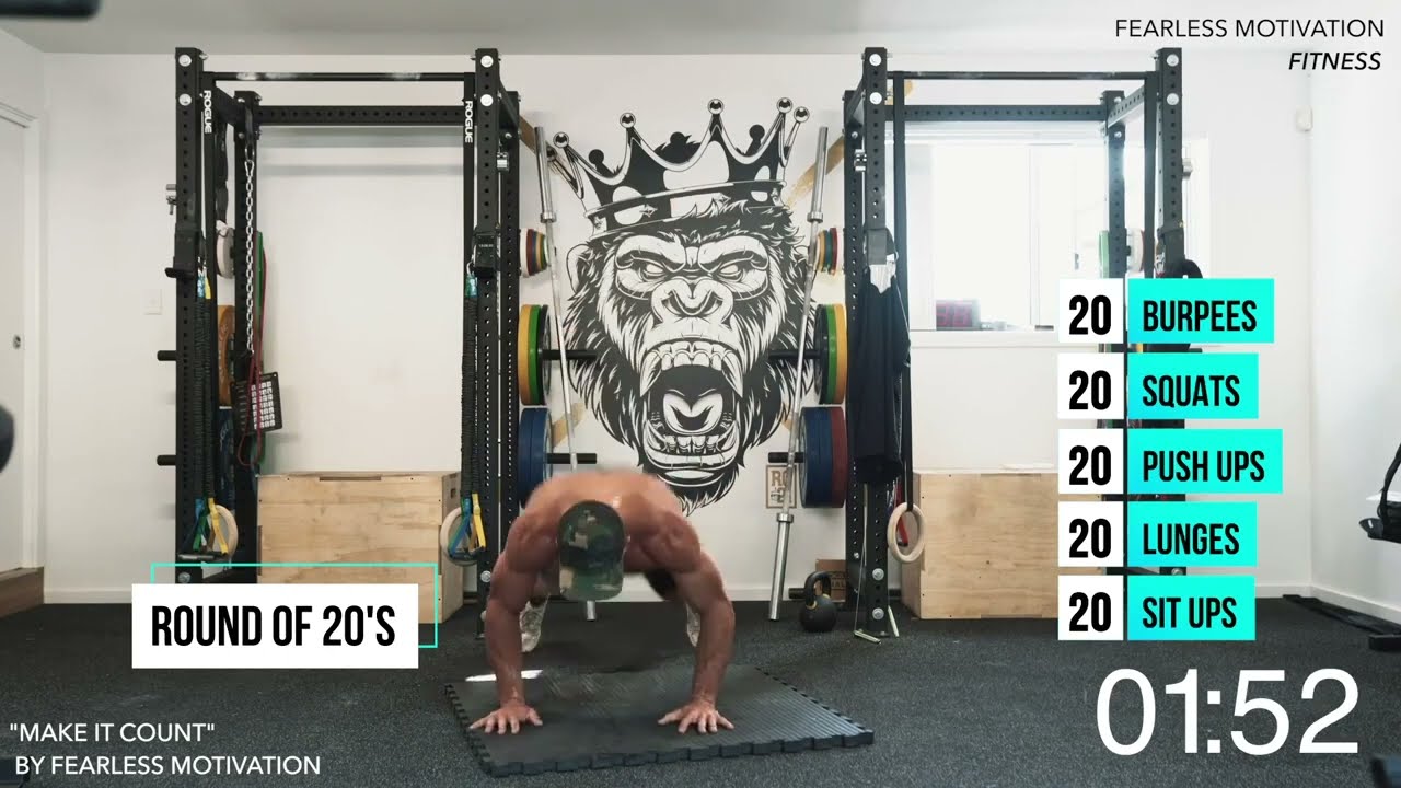 15 Minute AT HOME CROSSFIT AMRAP LADDER WORKOUT (as many reps as possible) with Ricky Garard