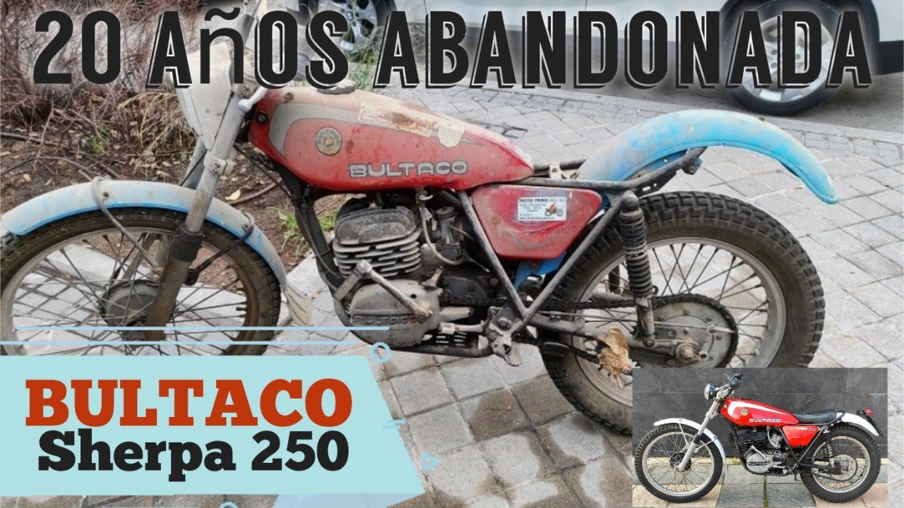 Restauracion LOW COST  Bultaco sherpa 250 -  20 a&ntilde;os abandonada