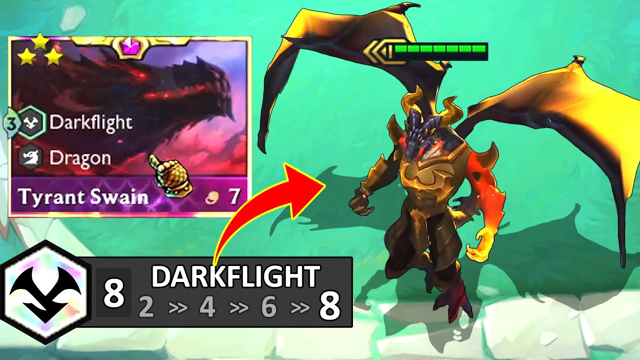 8 Darkflight Dragon-Lord Swain ⭐⭐⭐ 3 Star | TFT Set 7.5