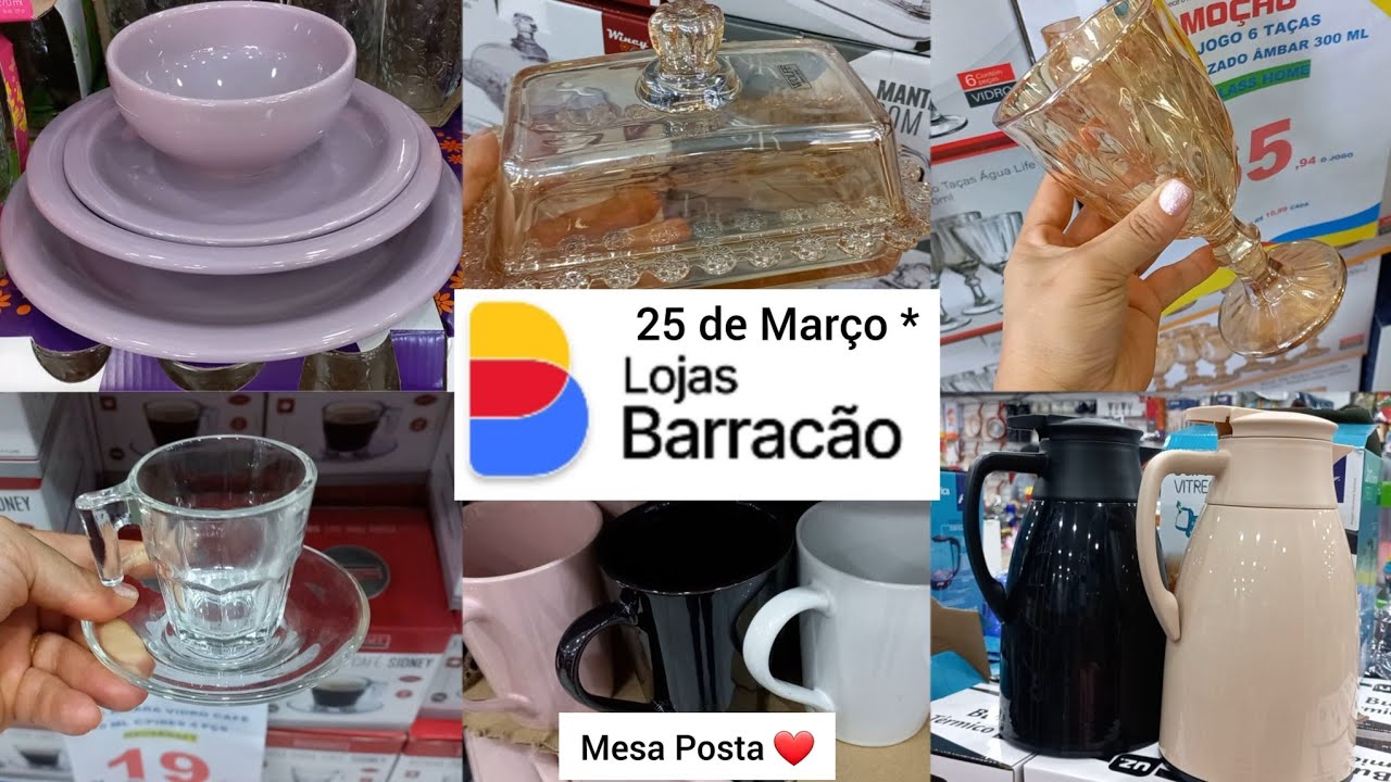 Achadinhos para mesa posta loja Barracão | Unidade 25 de Março!