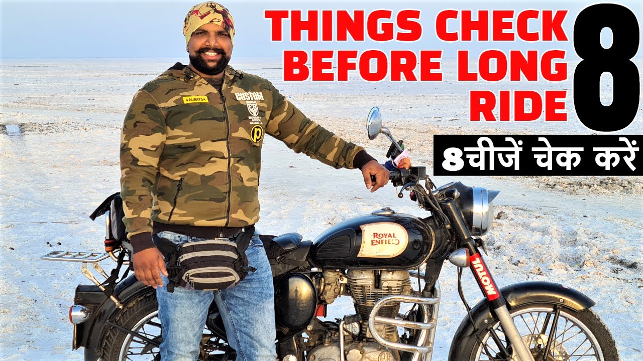 8 Things To Check Before Long Bike Ride - Motorcycle Inspection Checklist