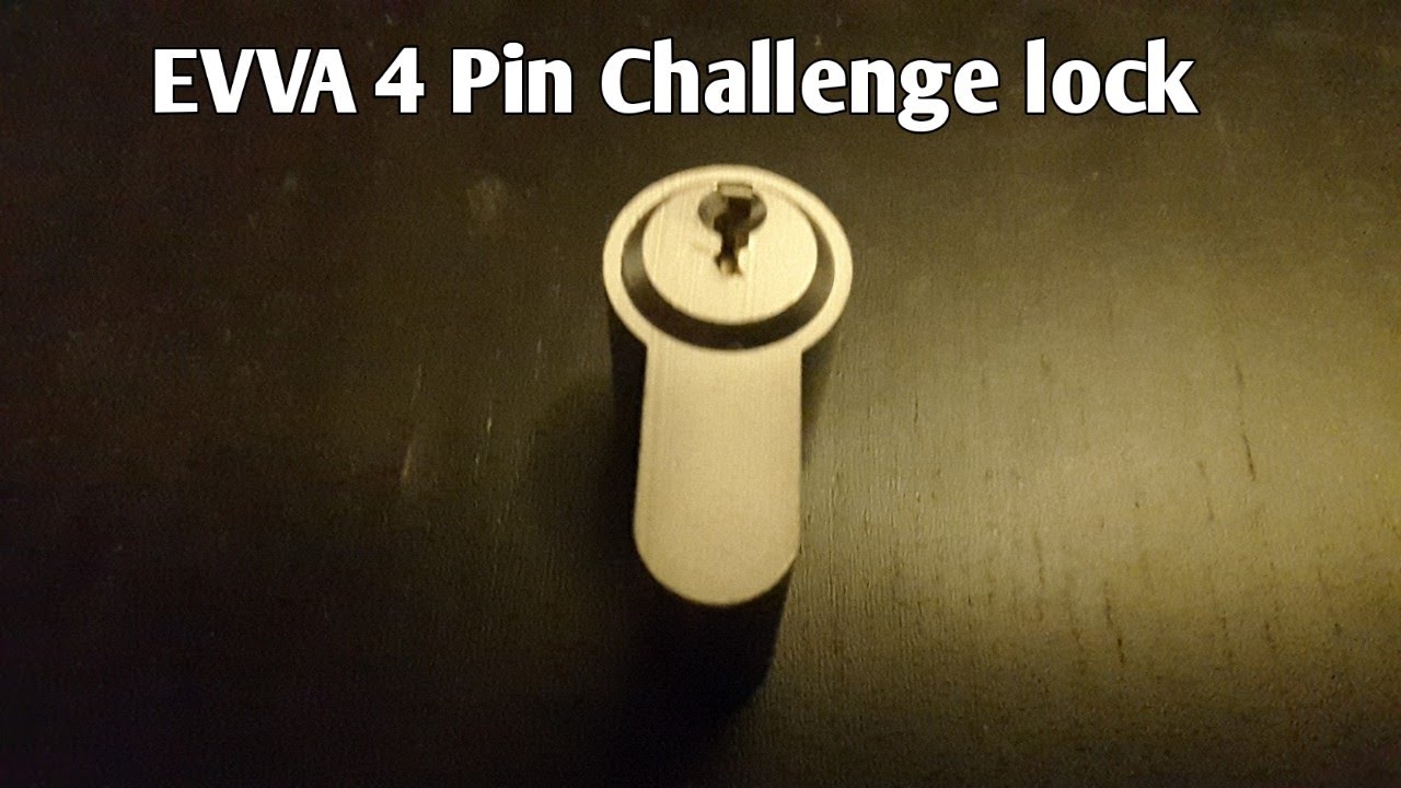 Lock Picking: 4 pins EVVA Challenge Lock from TonyS Locks SPP'd and Gutted [14]