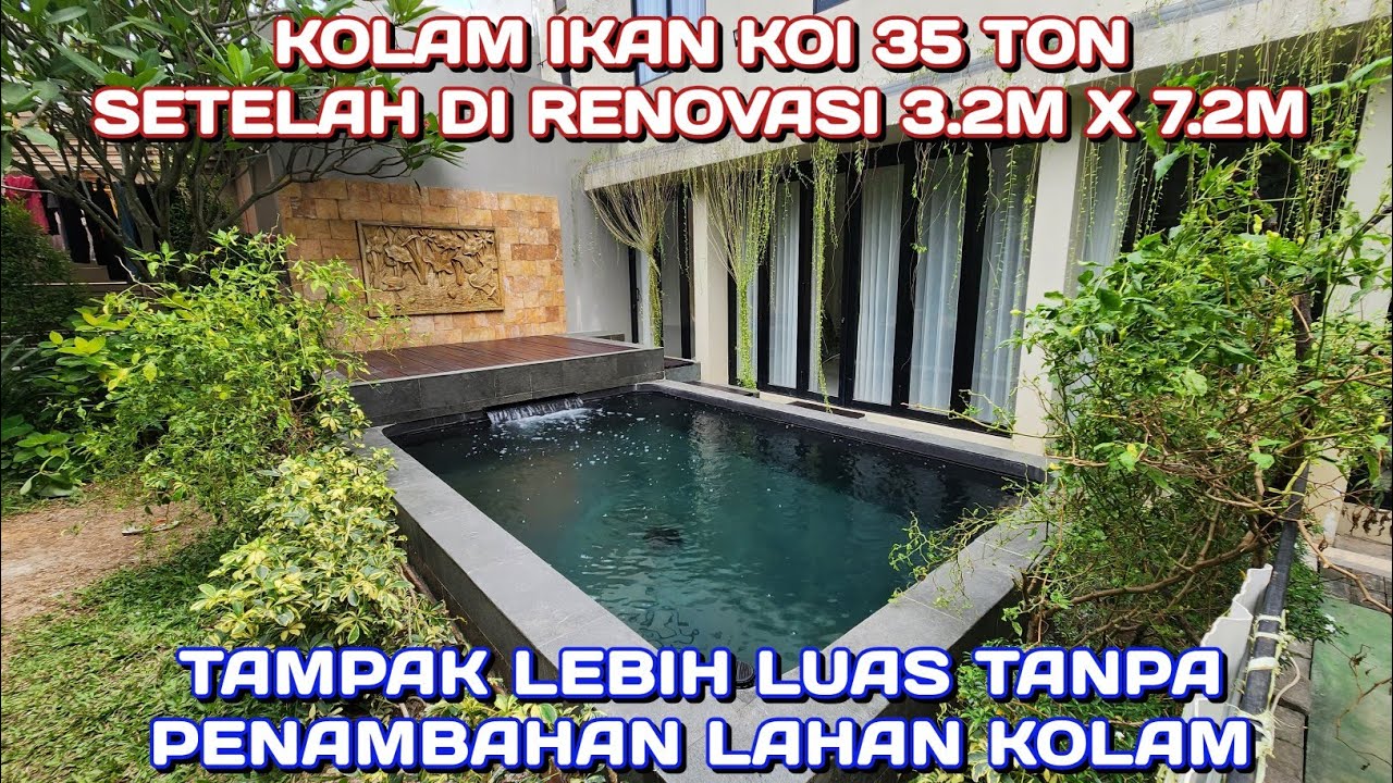 KOLAM IKAN KOI 35 TON 3.2M X 7.2M | PERUM PRAMBANAN LAKASANTRI SURABAYA