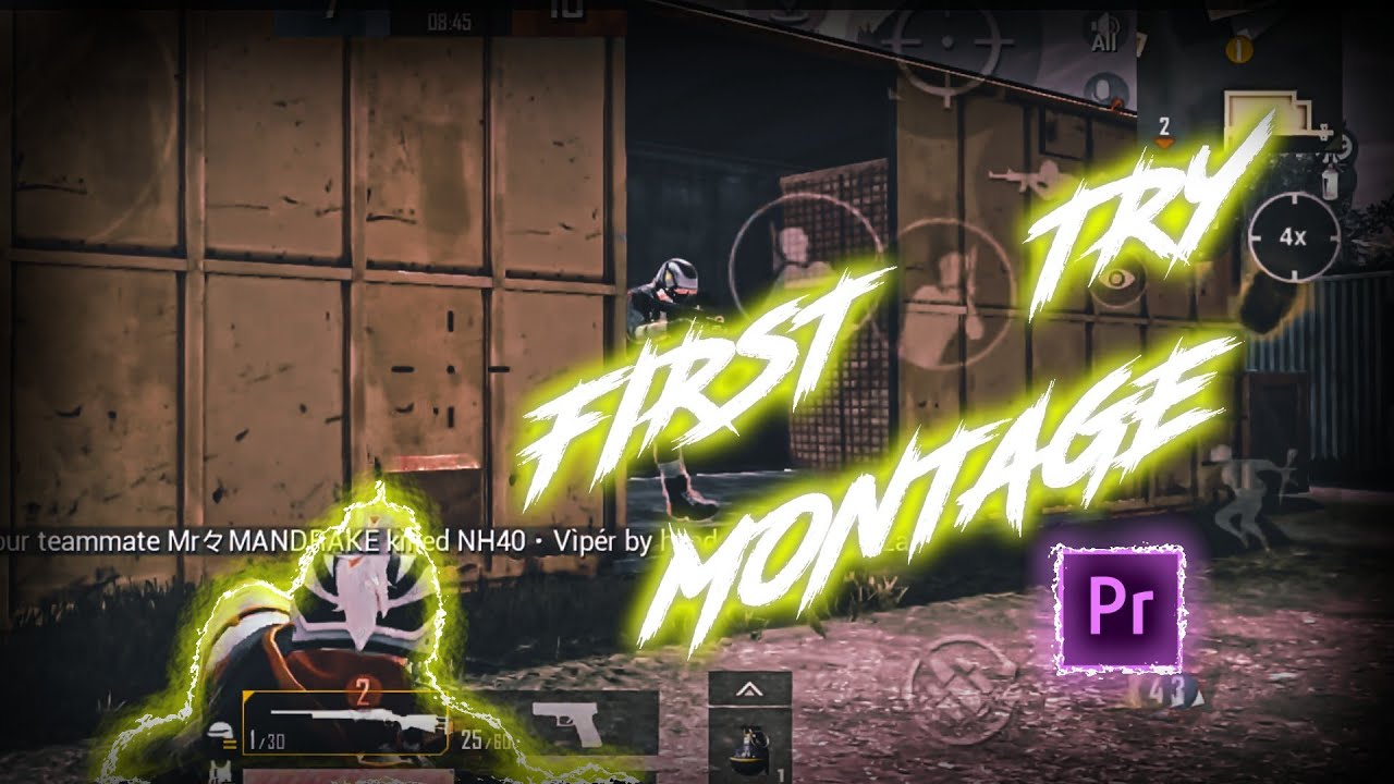 #pubgmobile #montage #Adobe Premiere Pro 2020 PUBG MONTAGE EDIT FIRST TRY