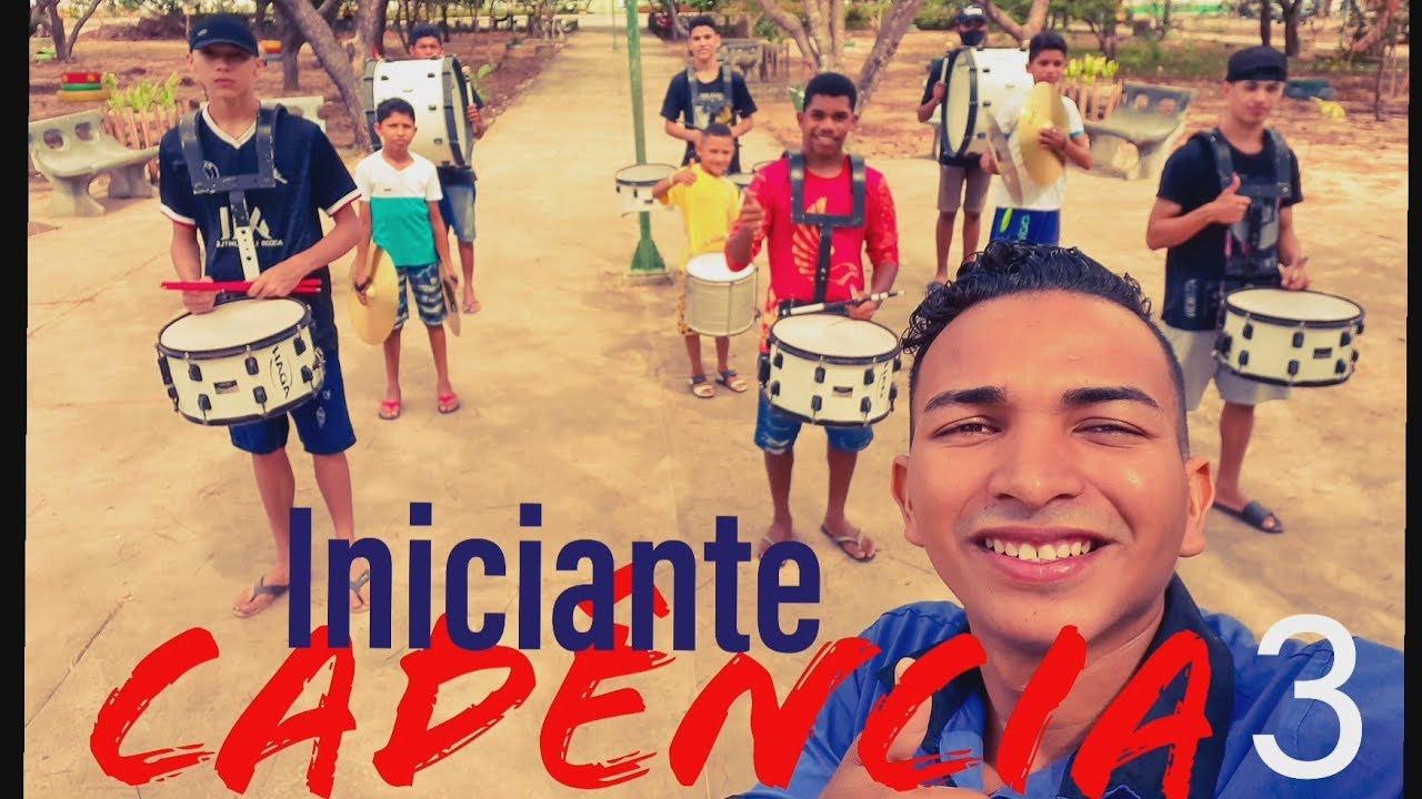Cadência 3 para iniciante - Percussão #BANDAMARCIAL#DRUMLINE#MUSICA