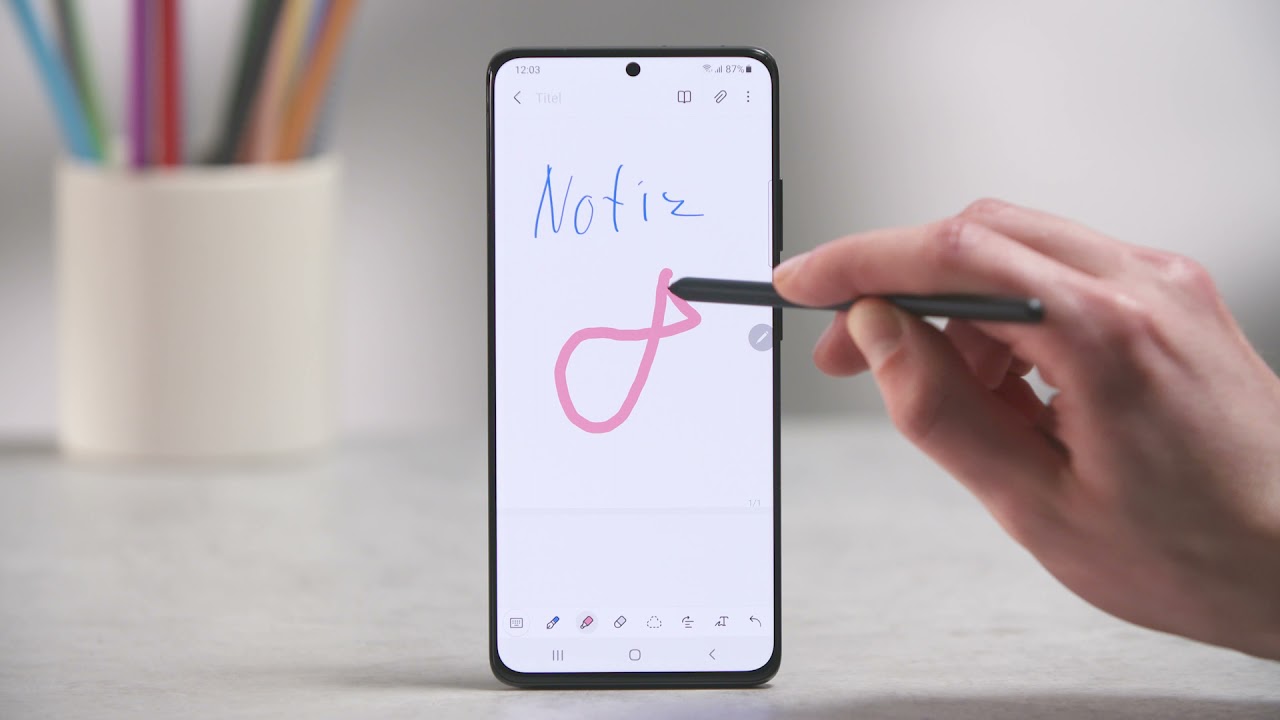 Galaxy S21 Ultra: Eingabestift S Pen