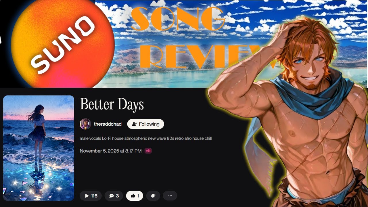 Suno Track Review - Better Days by Theraddchad #suno