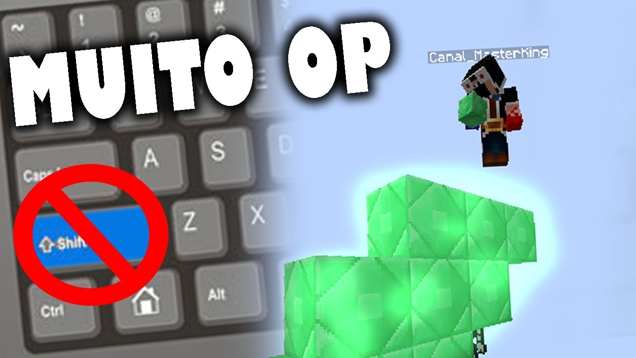 A FORMA MAIS OP DE FAZER UMA PONTE NO MINECRAFT (JITTER BRIDGE)