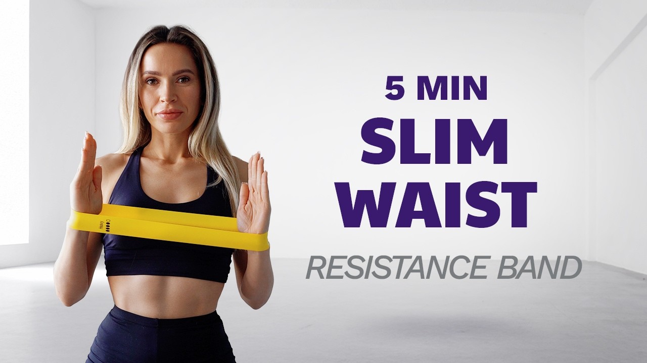 5-Min Core & Abs Pilates | Resistance Band Workout for Flat Belly
