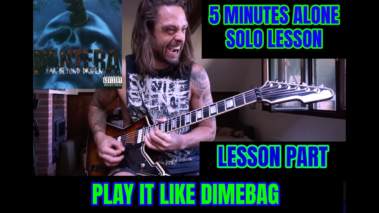 PLAY IT LIKE DIMEBAG #32 🔥 5 MINUTES ALONE 🔥 Solo Lesson by Attila Voros (Lesson Part)
