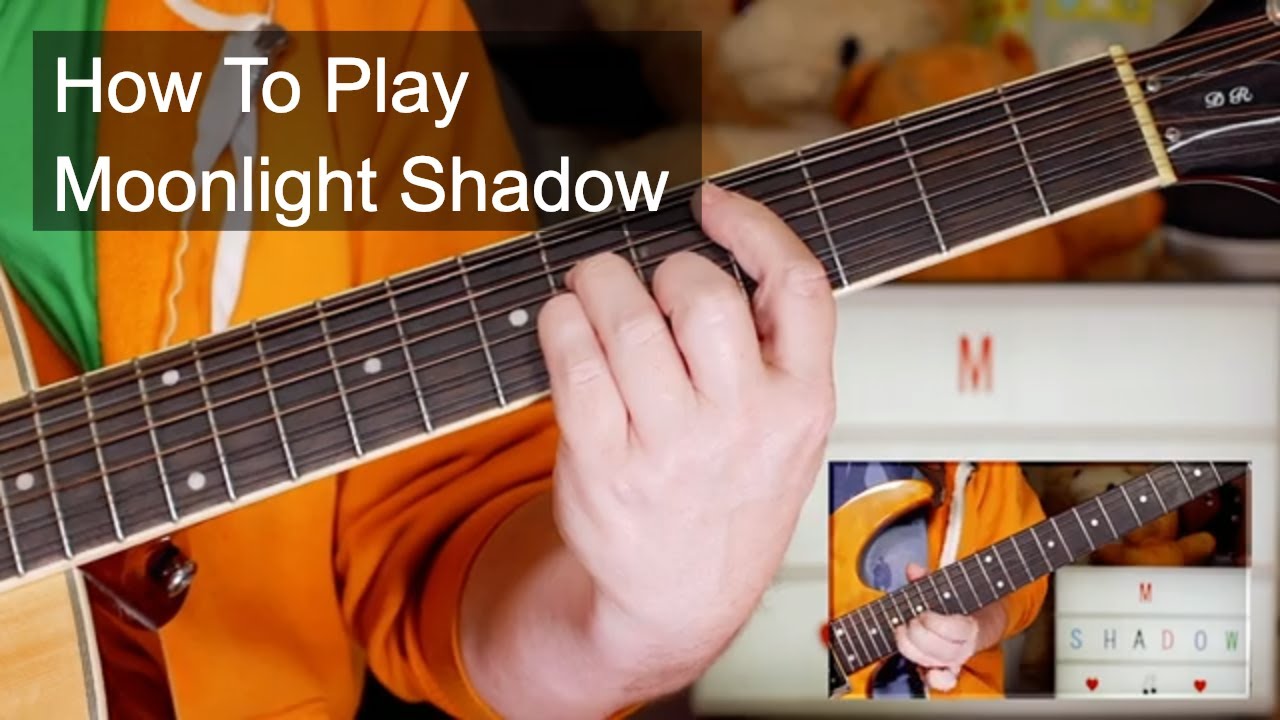 'Moonlight Shadow' Mike Oldfield Guitar Lesson