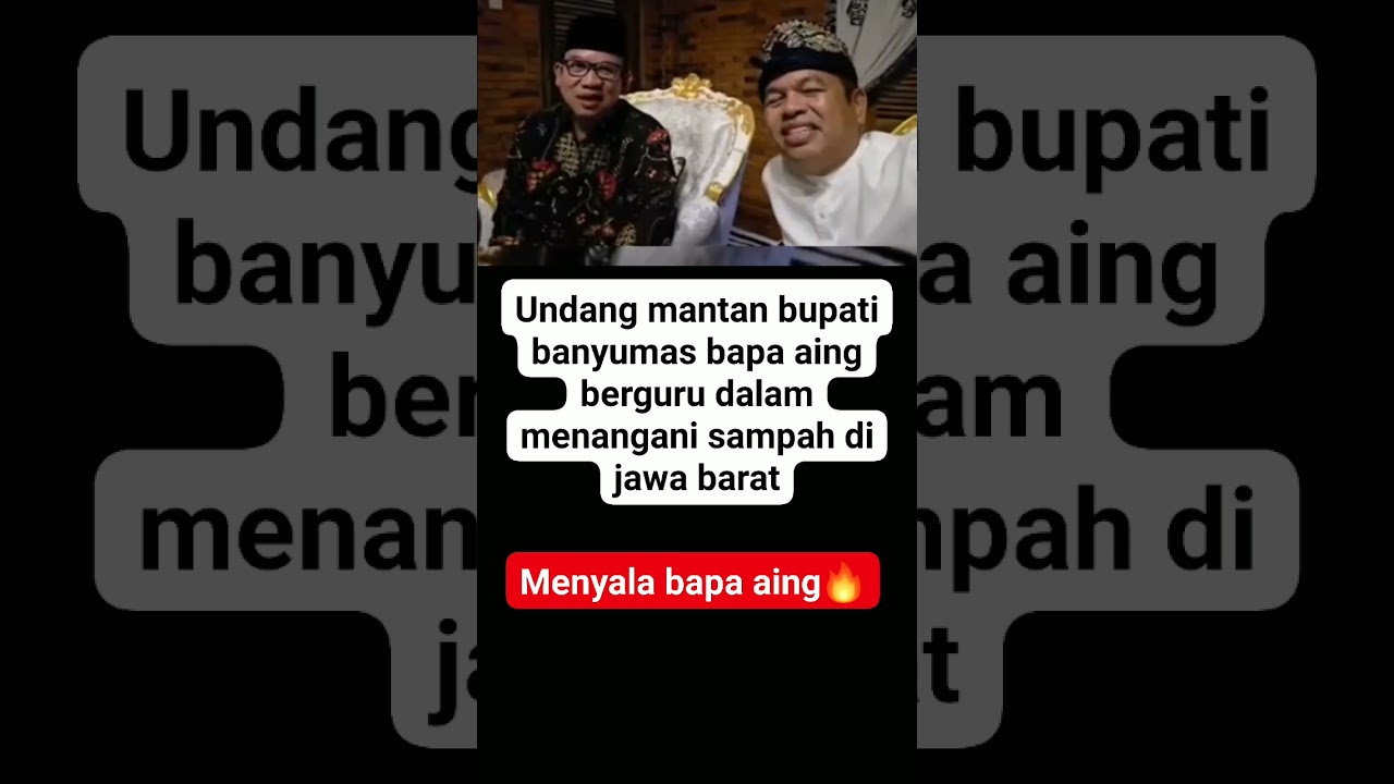KDM Berguru ke Mantan Bupati Banyumas, Targetkan Jabar Bebas Sampah! ♻️ #KDMBergerak #JabarBersih
