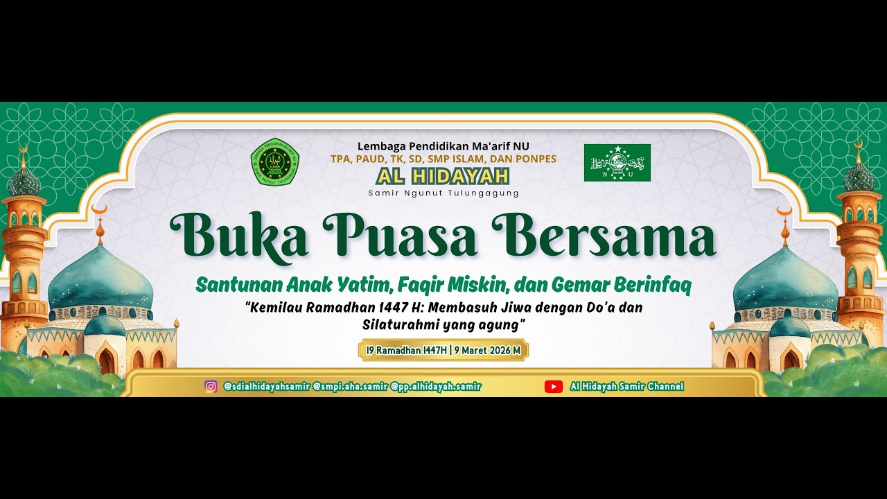 🔴LIVE BUKA PUASA BERSAMA  || LPMNU AL HIDAYAH SAMIR