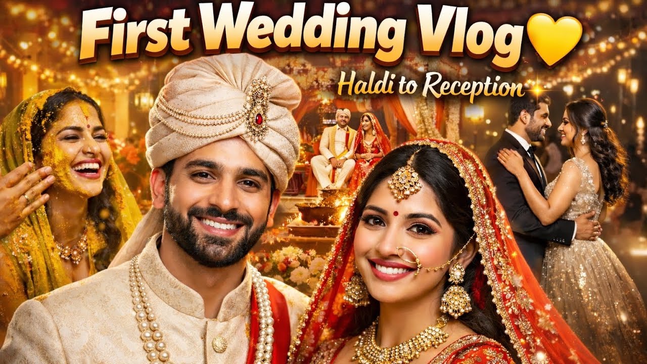 Childhood Friend Ki Shaadi 💛| Haldi Ceremony To Reception | Emotional First Wedding Vlog ✨ #shorts 