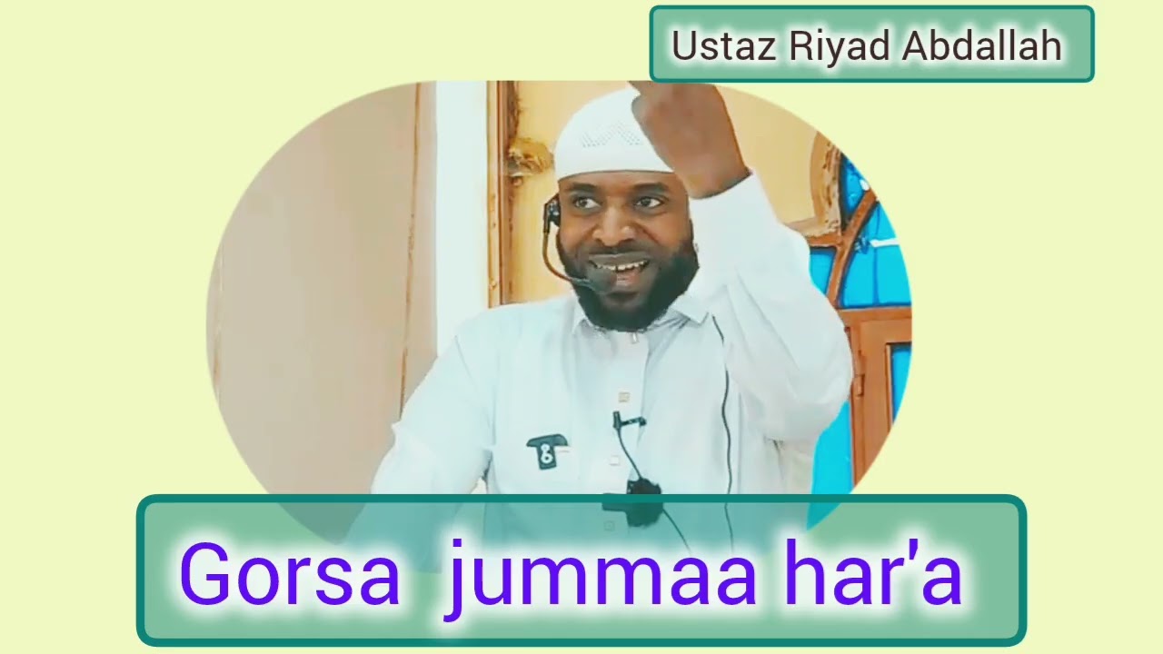 Ustaz Riyad Abdallah dhaggeeffadha. 