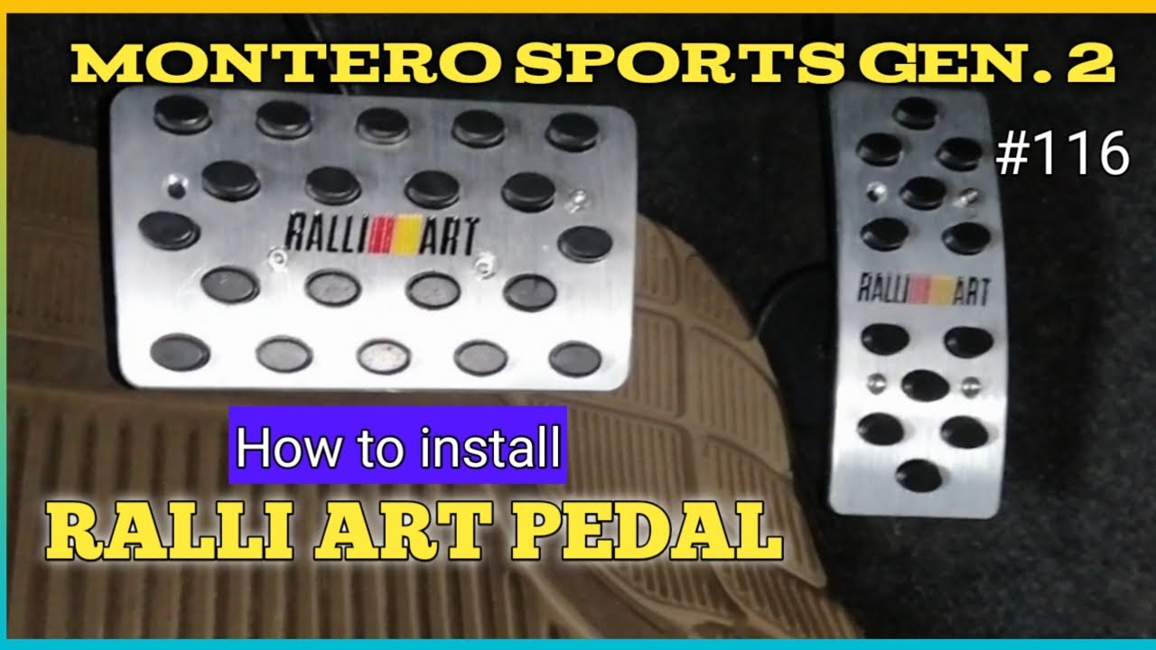 Montero Sports Gen 2/How to install Car Pedal.