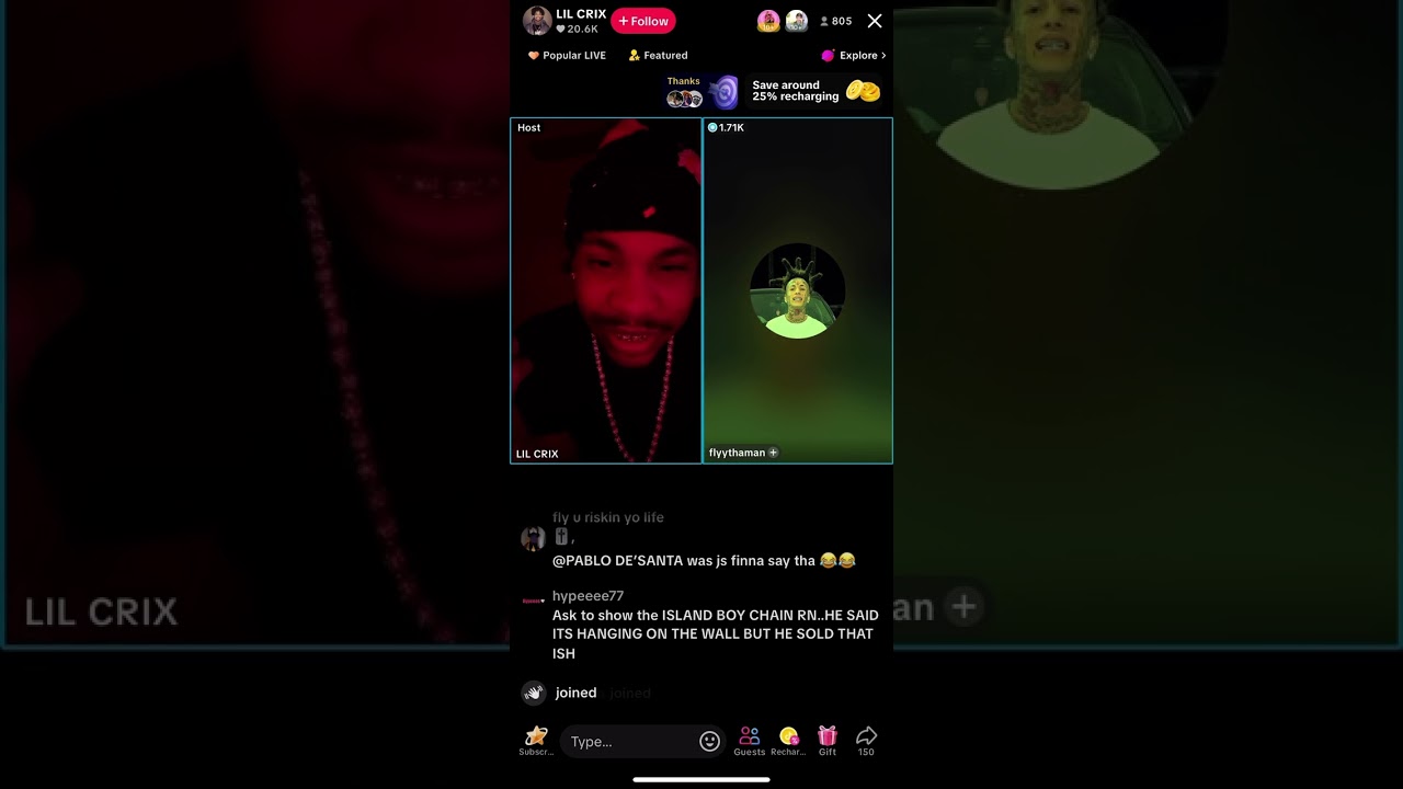 Flyysoulja fighting lil crix August 1, 2025