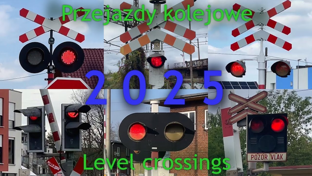 Kompilacja Przejazdów kolejowych 2025 // Polish Level Crossings (+6 more countries!) 2025