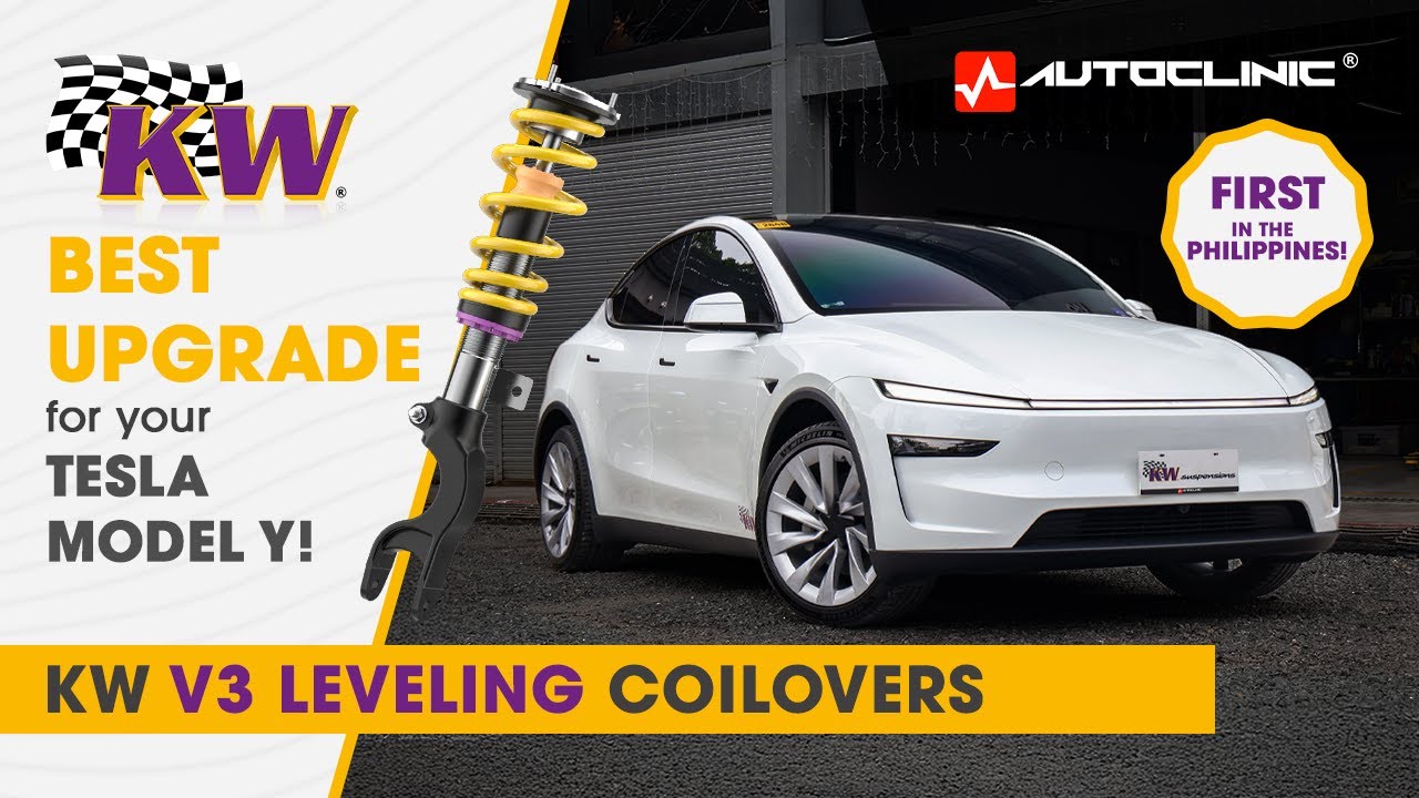 THE BEST EV SUSPENSION UPGRADE? KW V3 Leveling Coilovers for Tesla Model Y (Juniper)