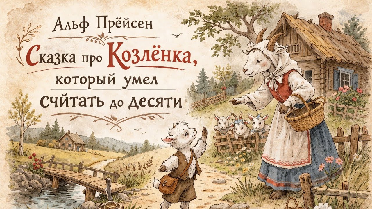 Альф Прёйсен - сказка про козленка который умел считать до десяти #сказкинаночь #рассказ #сказка 