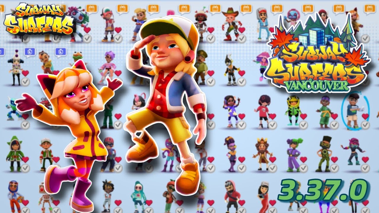 ALL CHARACTERS IN SUBWAY SURFERS VANCOUVER 2024