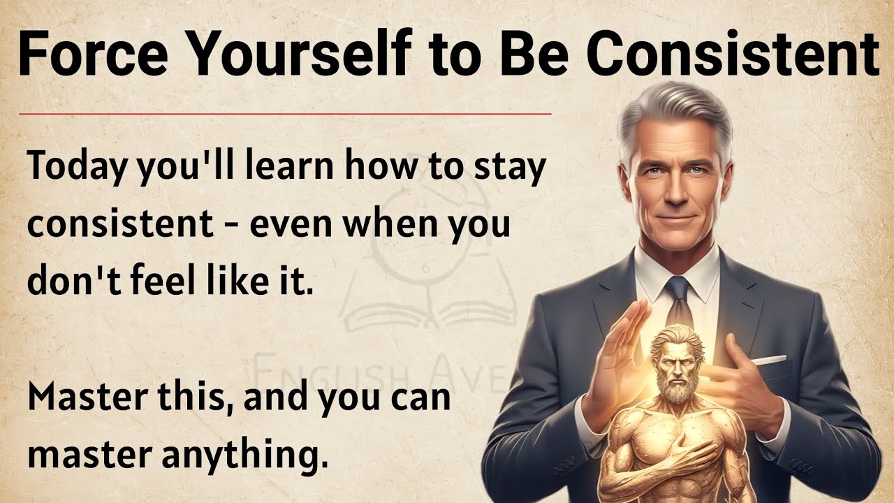 Force Yourself to Be Consistent || Learn English With Motivation || Improve Your English ✅️ 