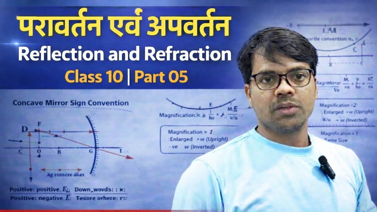 प्रकाश: परावर्तन और अपवर्तन 05 light Reflection and Refraction 05