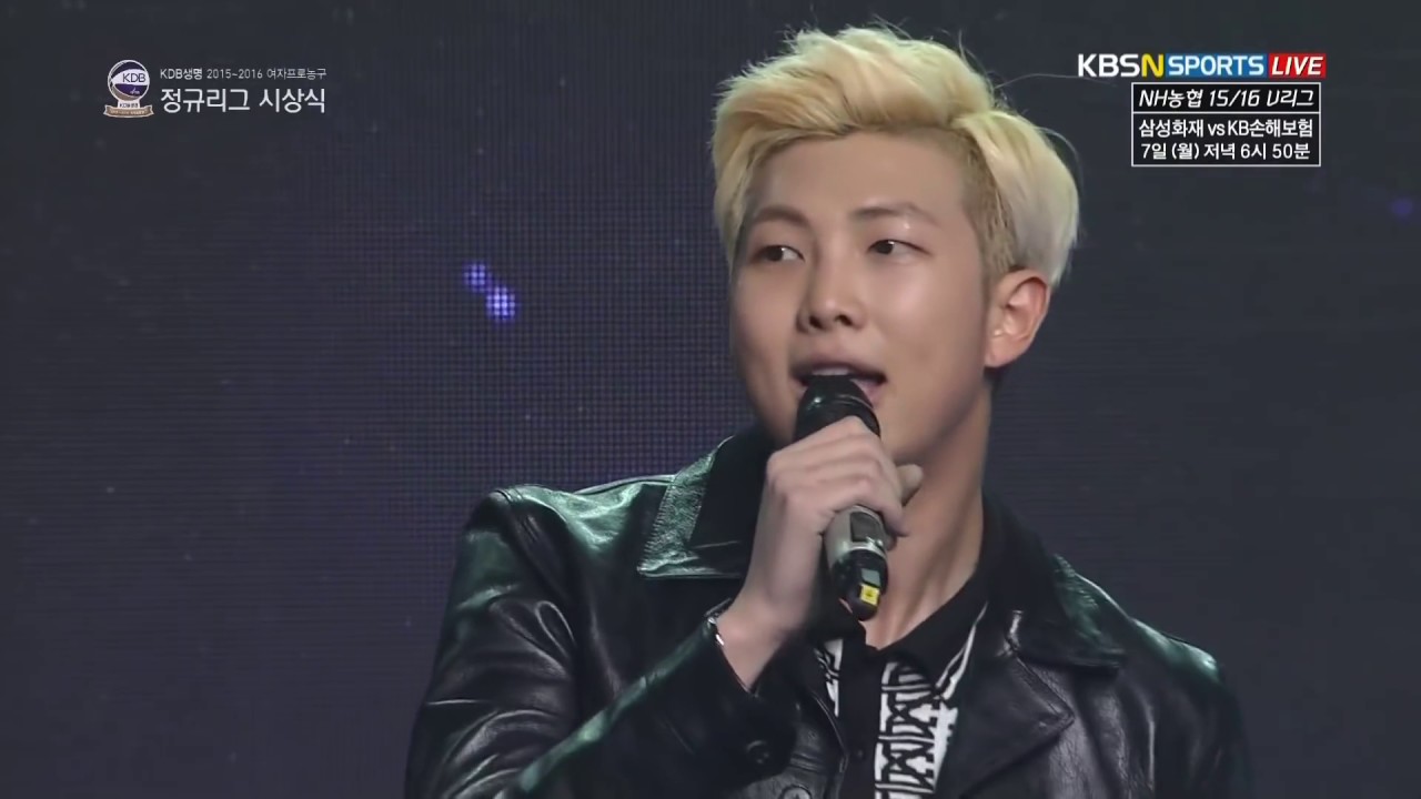BTS Live performance (Run - Dope) @ 2015/2016 Women basketball league awards ceremony