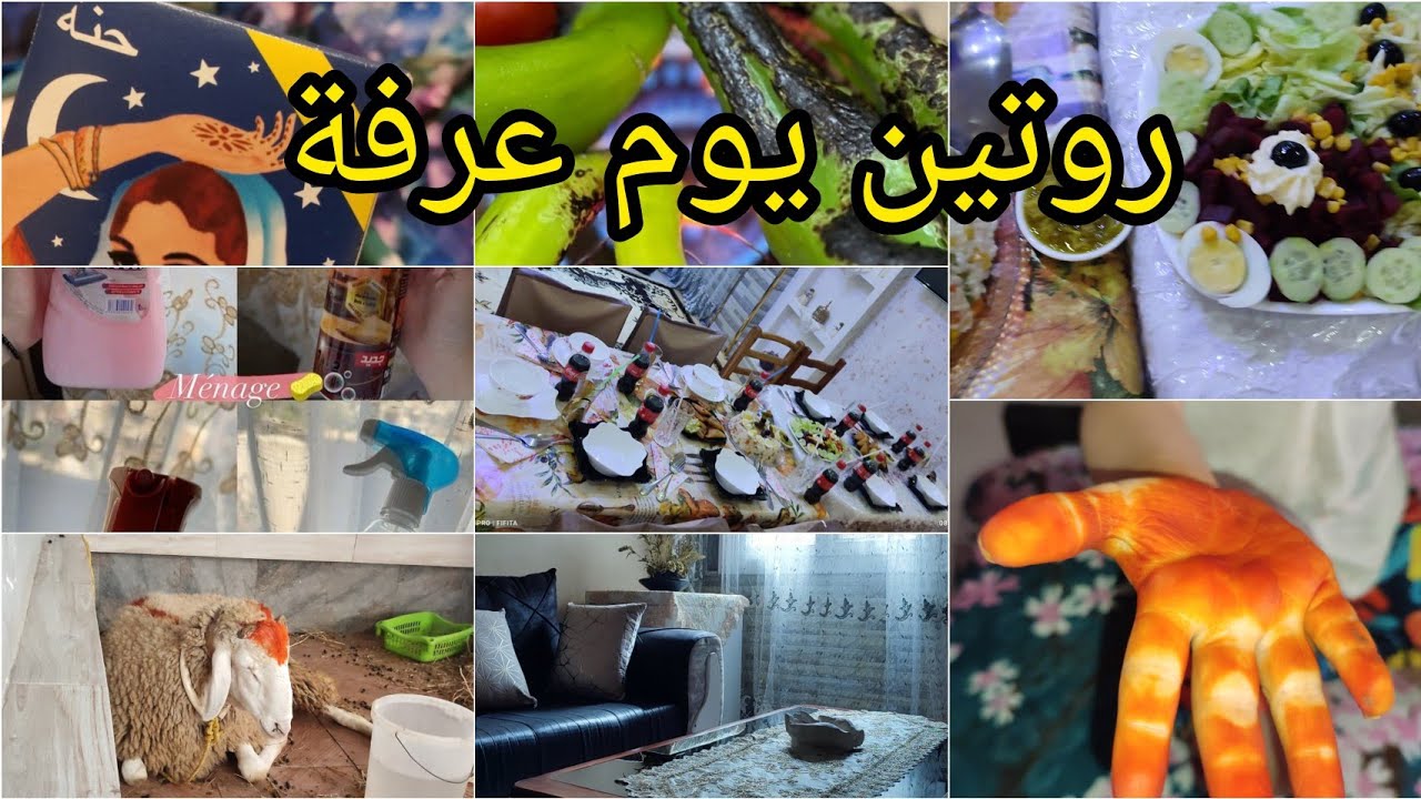 روتين يوم عرفة 🤲ميناج 🧺قضيان 🍎🍅🥒خرجة ✅لأجواء العيد روعة أدخلو زينات😍