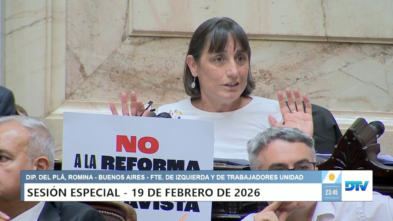 Diputada Del Plá, Romina - FIT-U - Sesión 19-02-2026 - PL