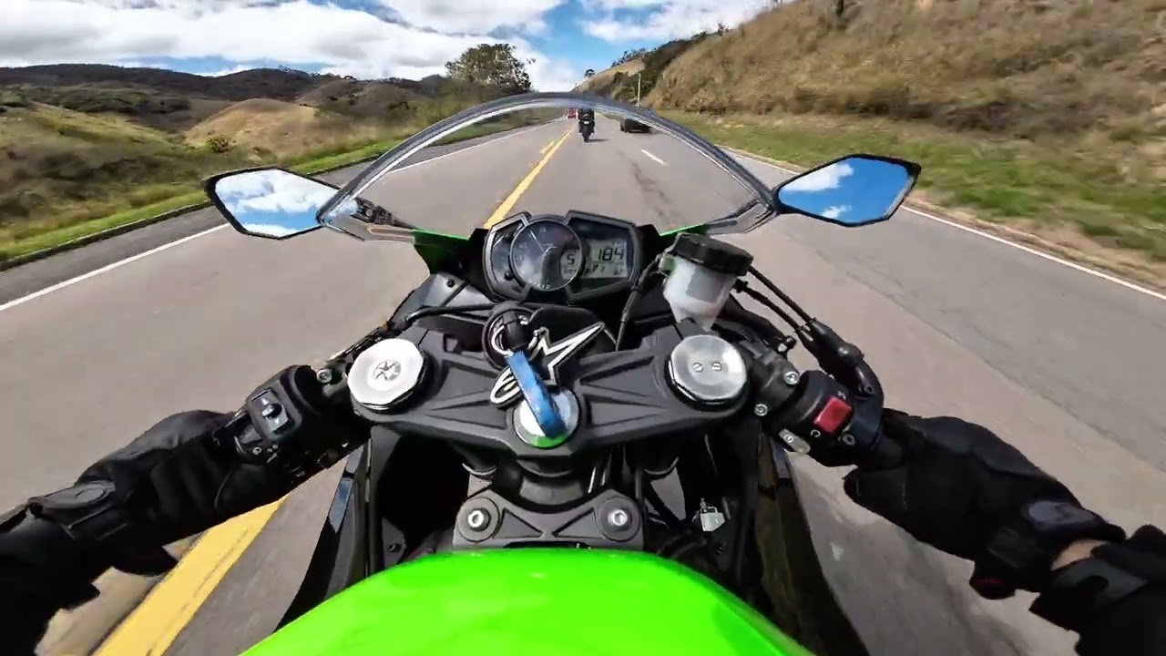 DOMINGO DE KAWASAKI NINJA ZX6R - ESTRADA DE UBATUBA 