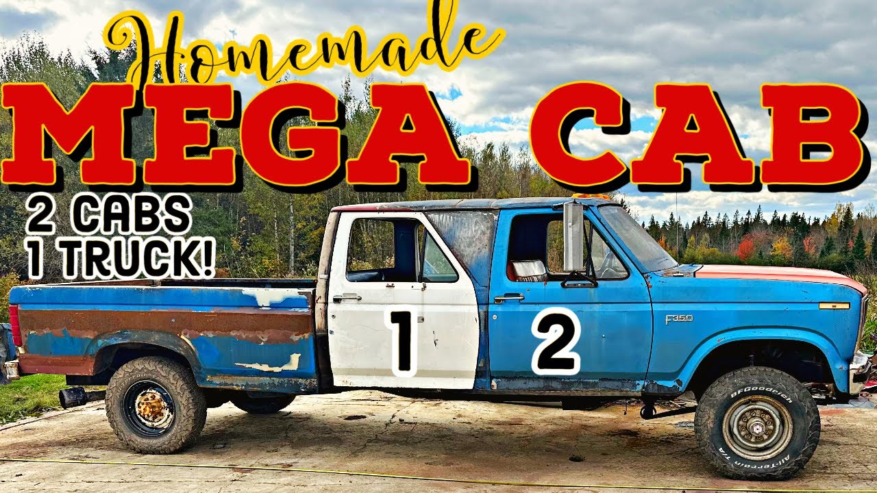 IT RUNS! Homemade Crew Cab First Start, Body Panel, Wiring, Rear Lift and more! Mega Cab Ep:7!