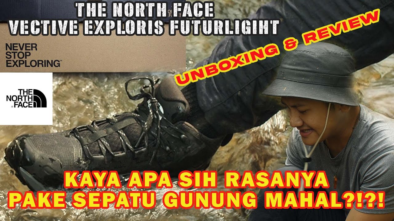 COBAIN SEPATU GUNUNG THE NORTH FACE YANG KATANYA TAHAN AIR - REVIEW & UNBOXING